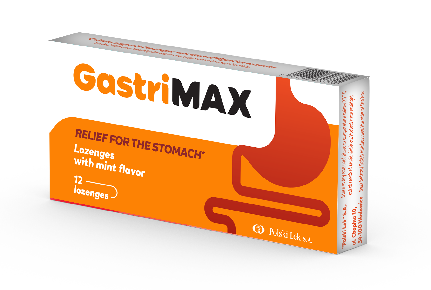 Viên ngậm Gastrimax hỗ trợ giảm nhẹ acid dạ dày, đầy hơi, ợ chua, buồn nôn - 1 vỉ x 12 viên ngậm