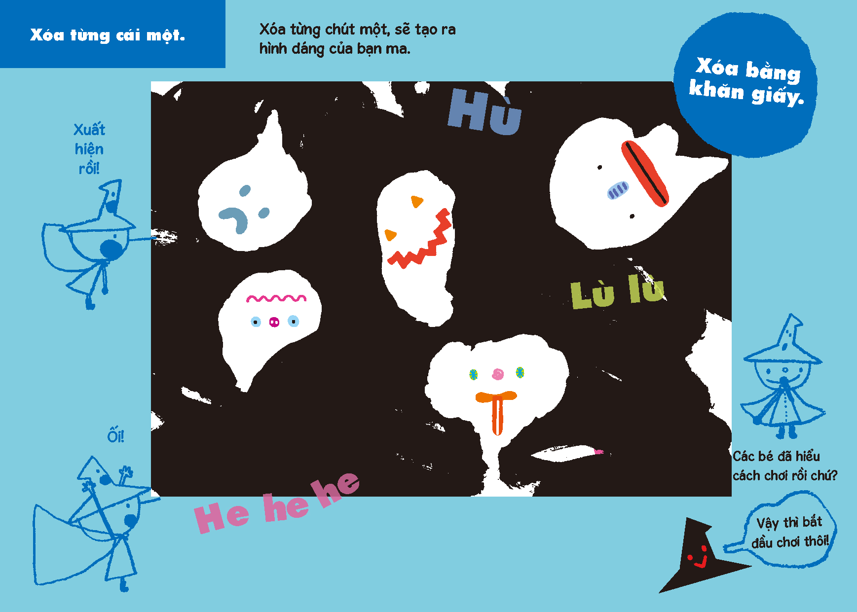 Sách - Dtpbooks - Vẽ, xóa, rồi lại vẽ - Phù thủy nhỏ - Những Người Bạn Ma - Tủ sách vui để học