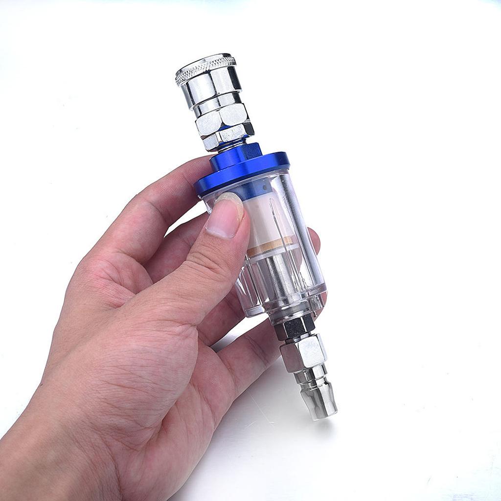 Air Oil Water Separator Filter Kit for Compressor Spray Paint Gun Tool