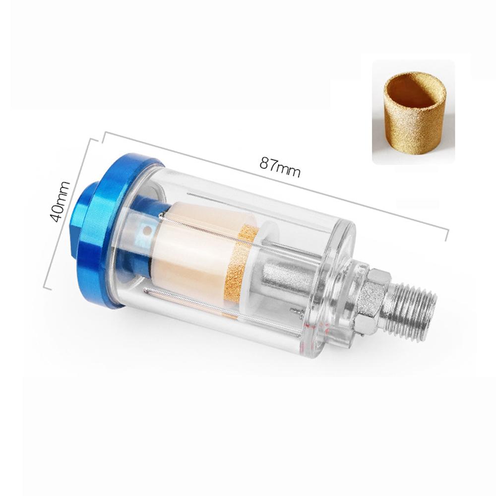 Mini 1/4'' Water Oil Separator Inline Air Hose Filter Moisture Trap Compressor Sprayer Pneumatic Painting Spraying Tool