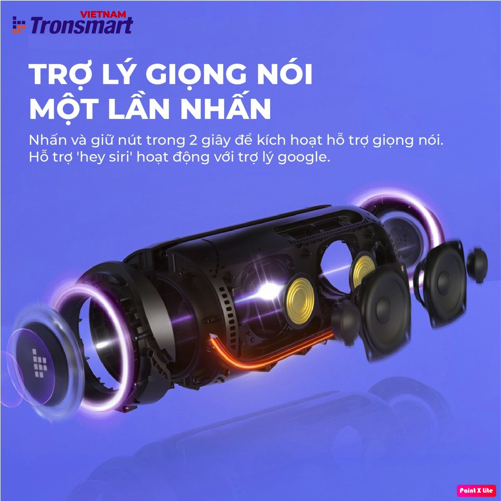 Loa bluetooth Không Dây TRONSMART BANG Công suất 60W, Đèn led RGB theo nhịp, Công nghệ TuneConn, SoundPulse, 8 hiệu ứng EQ - Hàng chính hãng