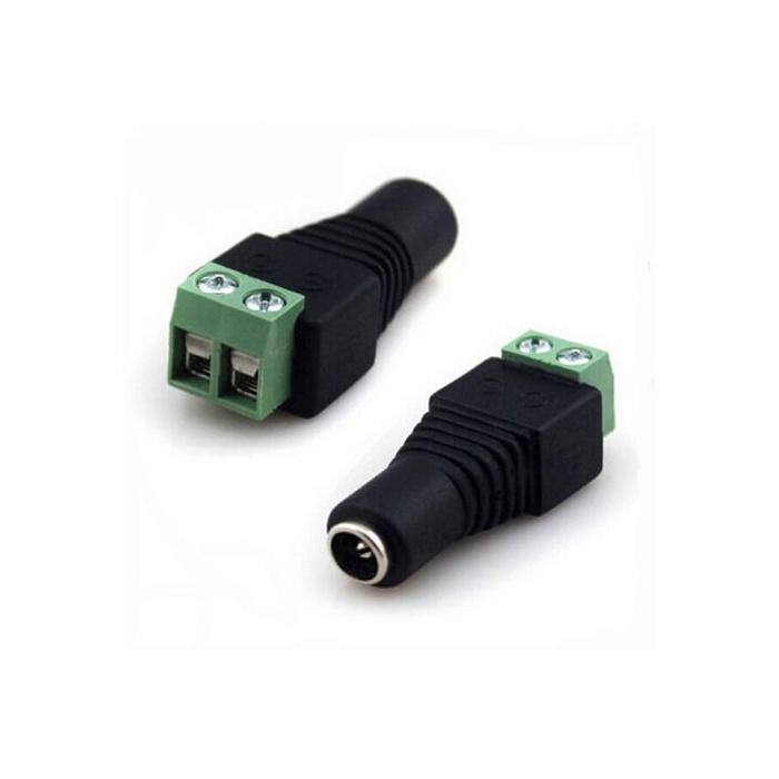 Jack Nối Nguồn DC5.5x2.1MM Đực - Cái Vít 5.5x2.1 Jack Cái Camera