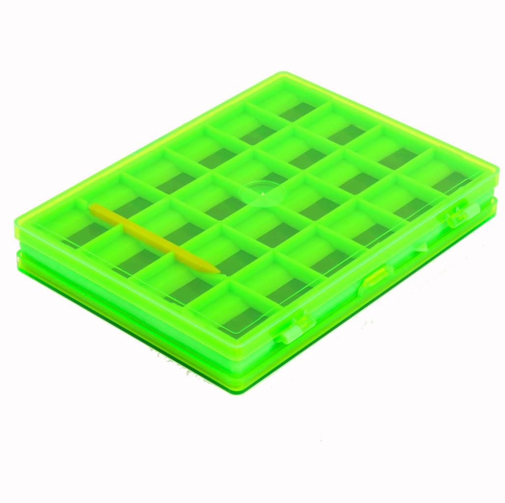 Double Side Magnetic Fly Fishing Box Hooks Storage Case Holder with 44 Compartments
