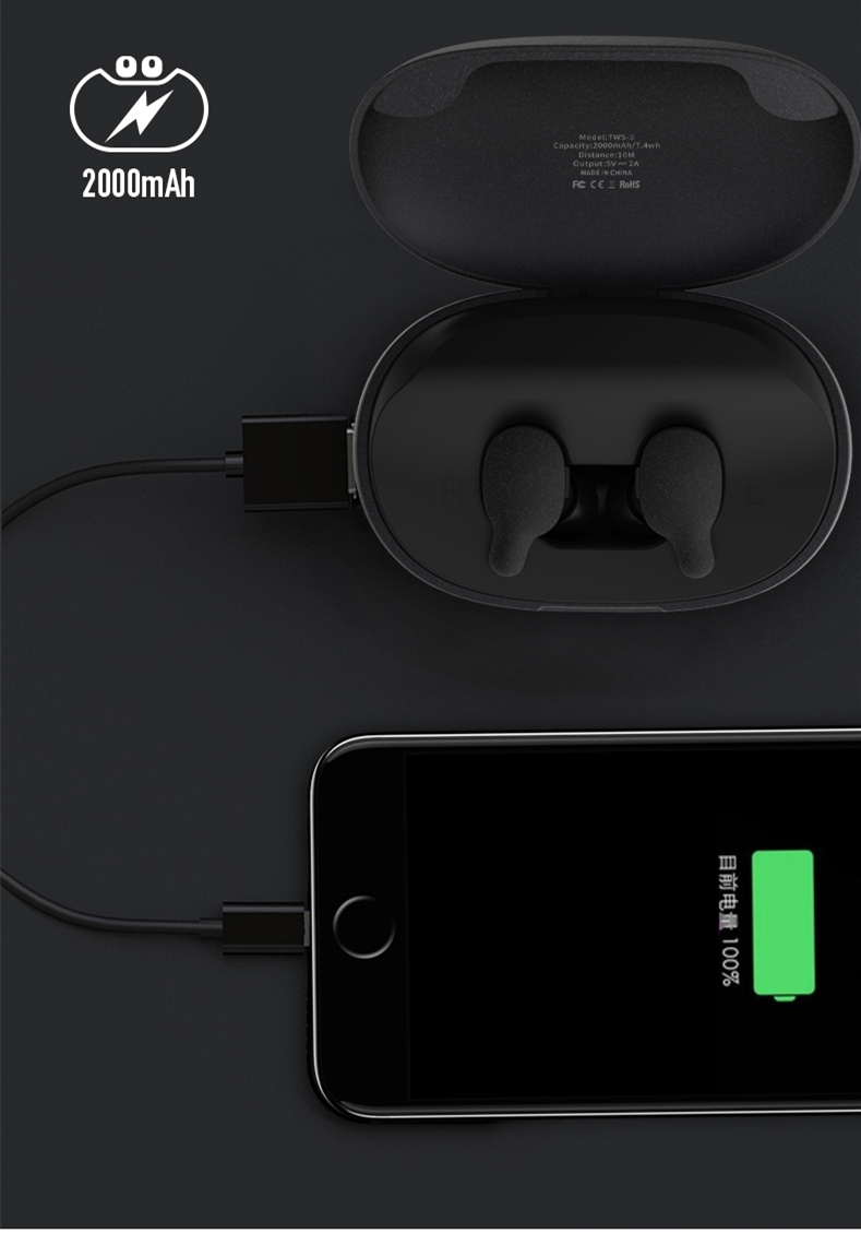 Tai nghe Bluetooth thể thao Remax TWS-3 Earbuds - Hàng chính hãng