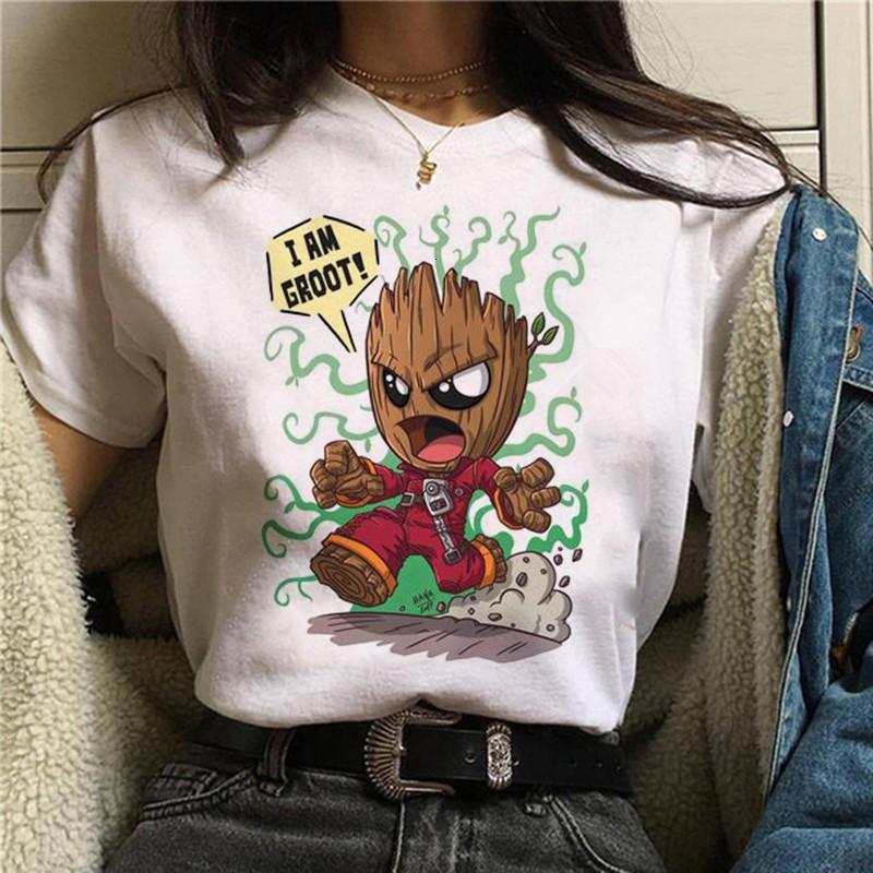 Áo Thun Hoạt Hình Bady Groot In Hình Tay Ngắn