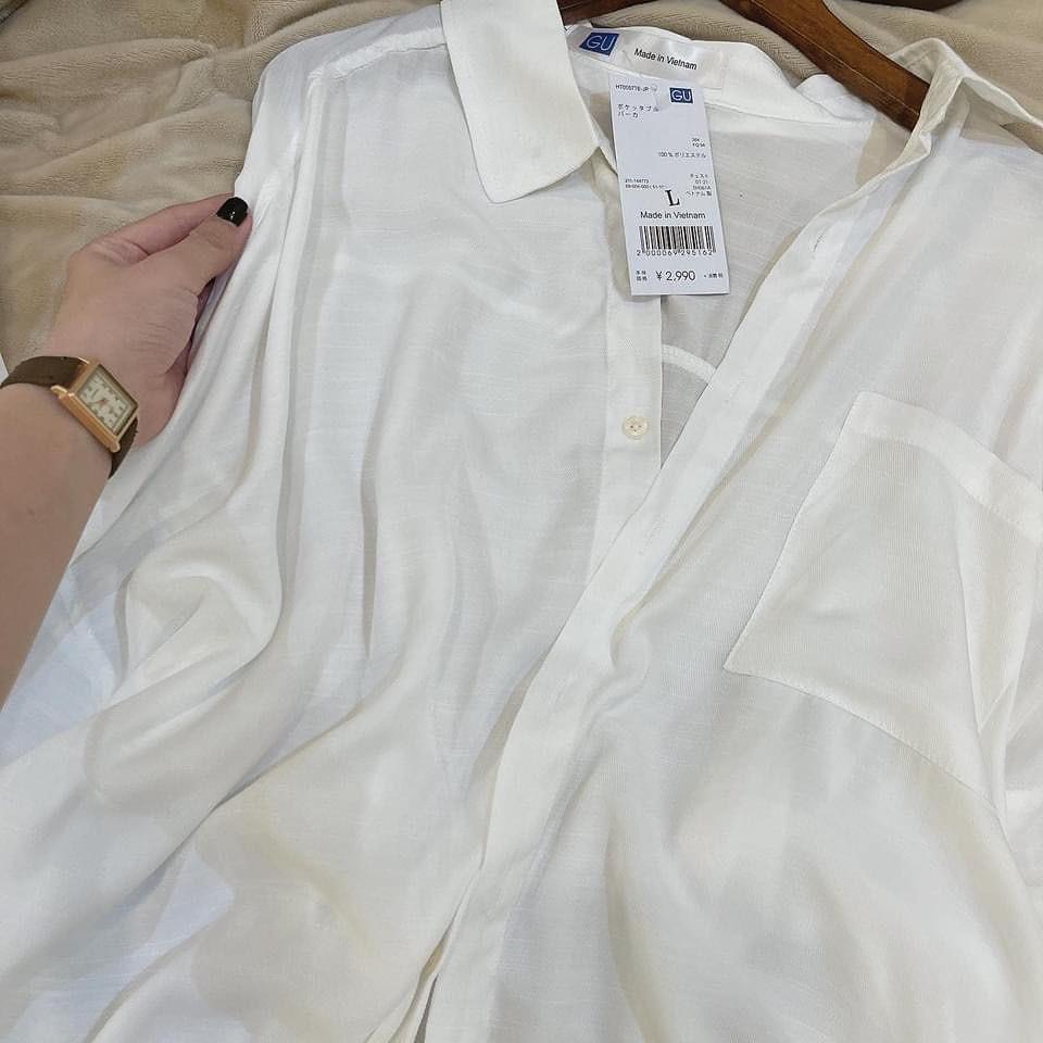 Sơ mi trắng dáng suông đẹp nhà Lykoe