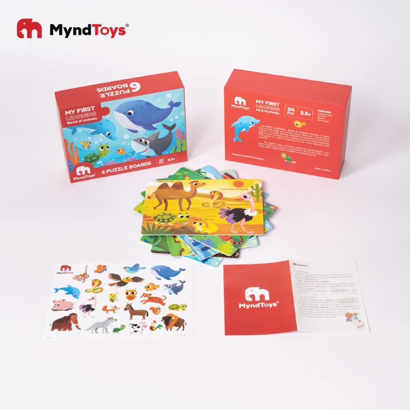 Đồ Chơi Xếp Hình Myndtoys My First Learning - World of Animals Dành Cho Các Bé Trên 3 Tuổi