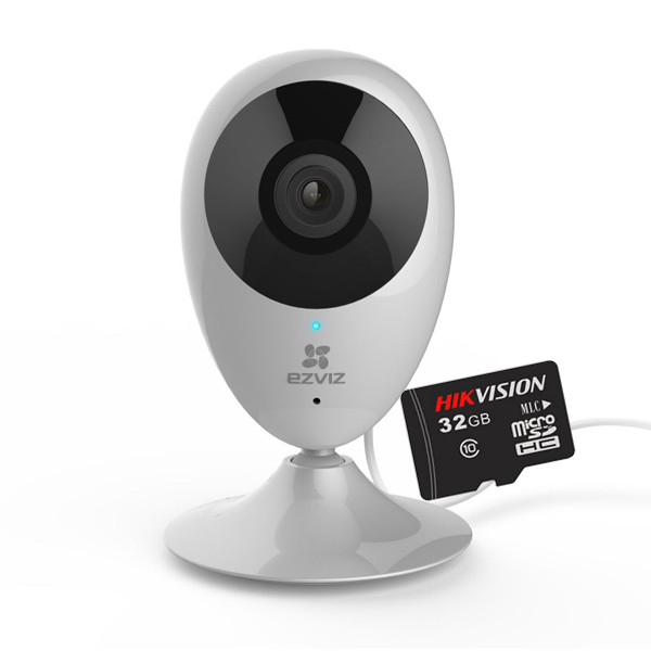 Combo Camera IP Wifi Ezviz C2C 1080p + Tặng thẻ nhớ Hikvision 32GB - Hàng Chính Hãng