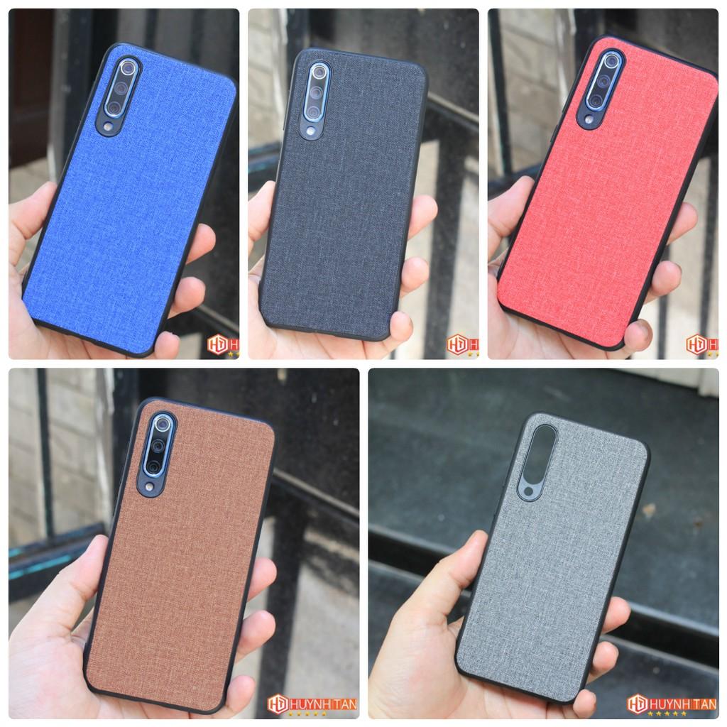 Ốp lưng Mi 9, Mi 9 SE vân vải Jean chống bám vân tay