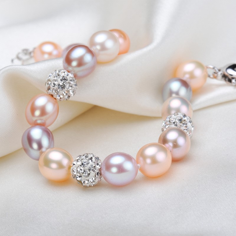Chuỗi Vòng Tay Ngọc Trai Tự Nhiên - Đơn Mix Màu Phối Gốm - Trang Sức Cô Tấm - MIXCERA PEARL - COTAMT1904