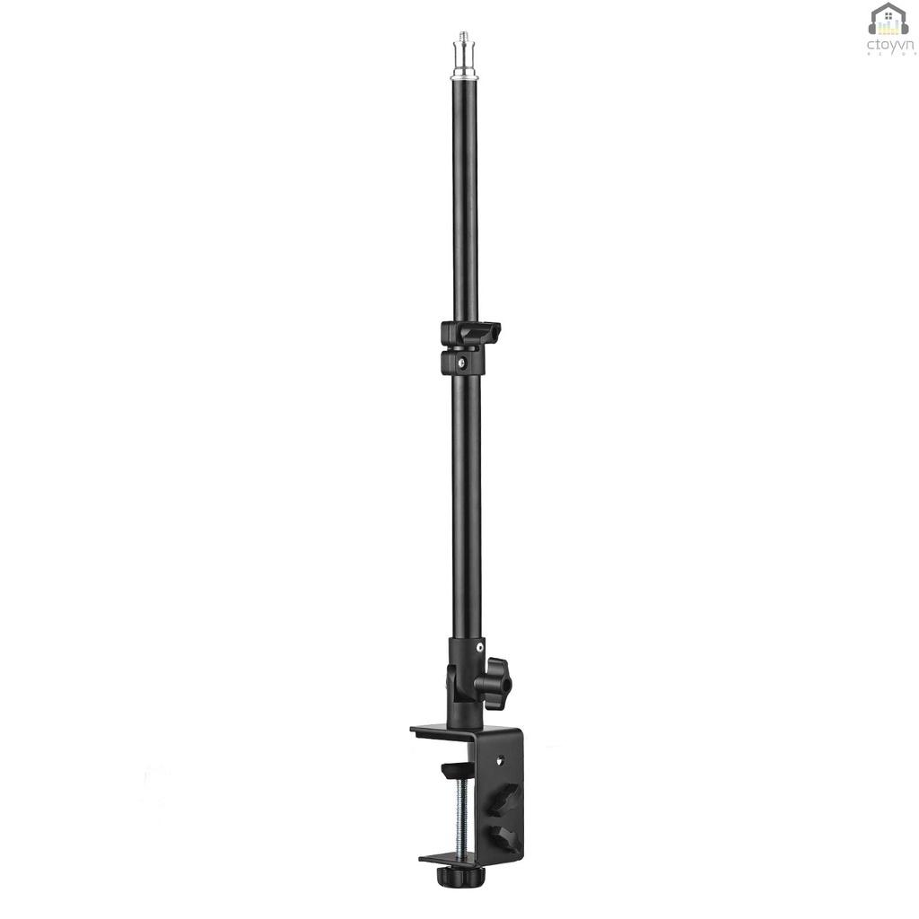 Thanh kẹp chữ C bằng hợp kim nhôm kèm ốc vít 1/4inch dài 28-46cm có thể điều chỉnh cho máy ảnh