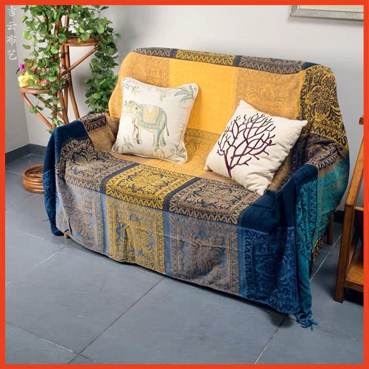 Khăn phủ sofa vintage siêu mềm mịn đa năng 1m5x1m9