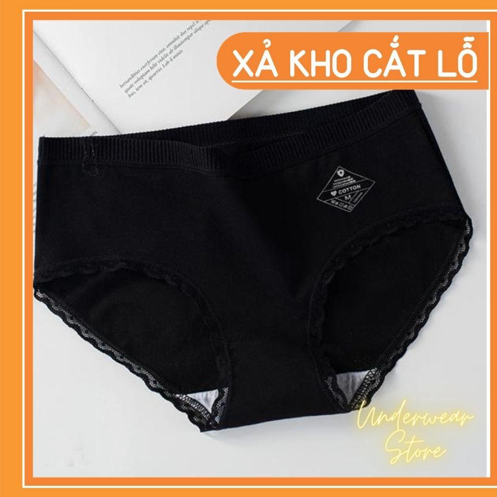 Sét 10 Quần Lót Nữ Cotton Viền Ren Mềm Mịn Sexy SIZE: L