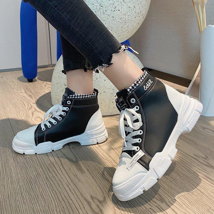 Giày thể thao nữ thời trang MWC giày sneaker cổ cao năng động cá tính NUTT- 0574