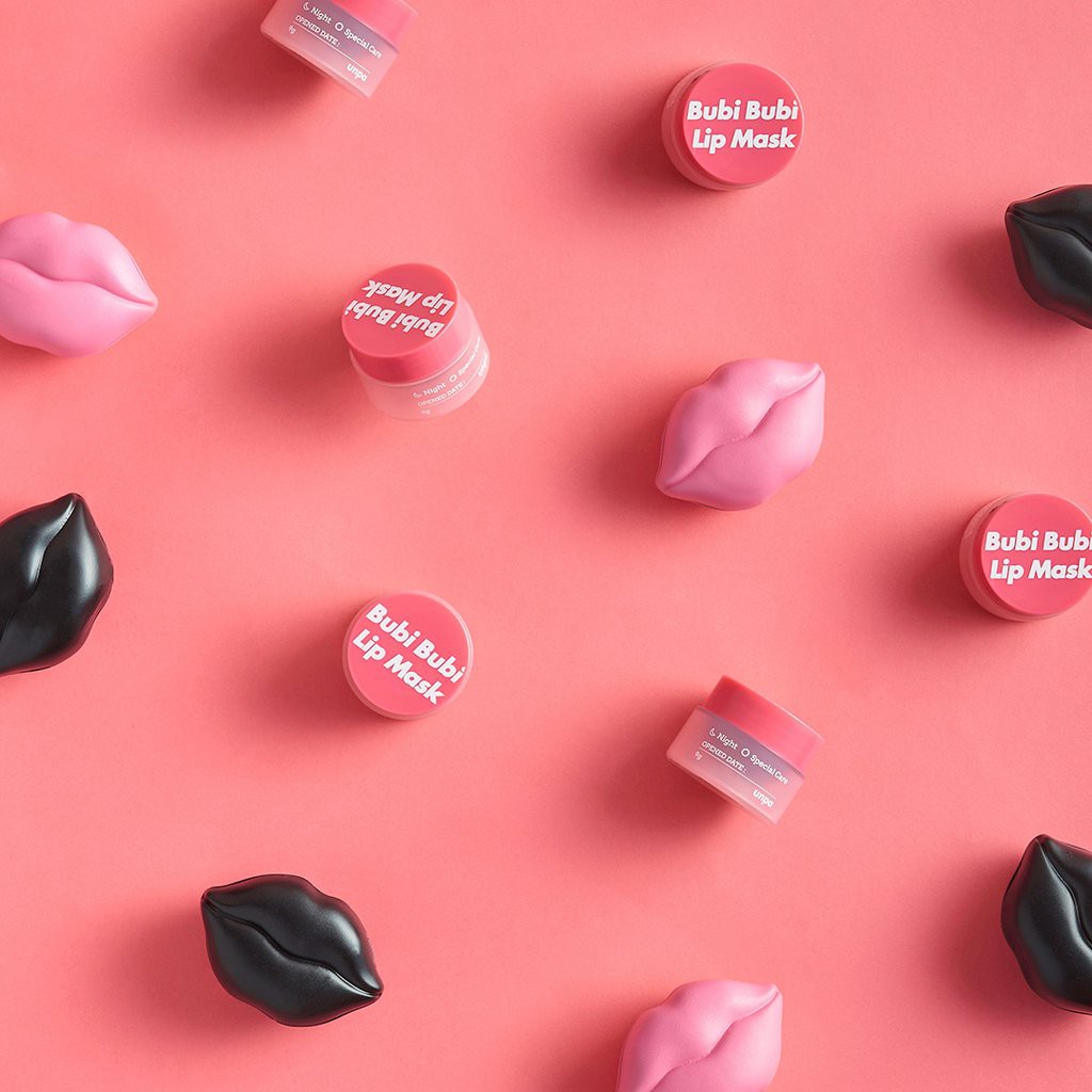 Mặt Nạ Ngủ Môi, Dưỡng Ẩm, Làm Mềm Môi Unpa Bubi Bubi Lip Mask 9g