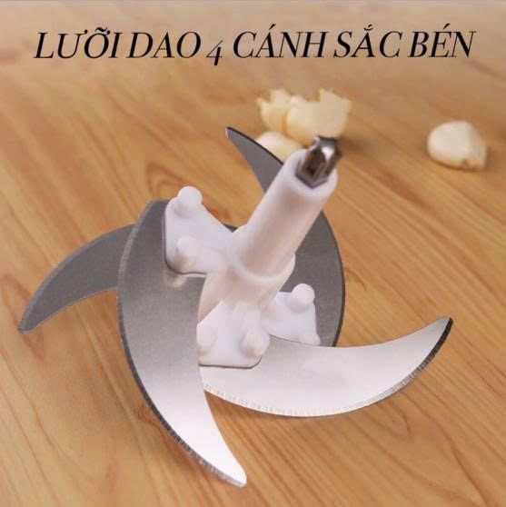 [KoSuyTu] COMBO LƯỠI ĐÁNH RUỐC BÓC TỎI + LƯỠI DAO THAY THẾ CHO MÁY XAY THỊT 2L - TUYỆT ĐỈNH NHÀ BẾP