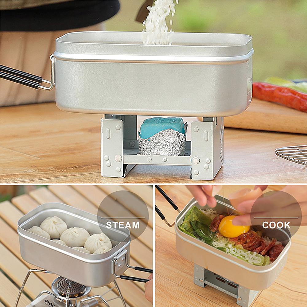 Bếp cồn lắp ráp ngoài trời lò nung cồn di động để cắm trại