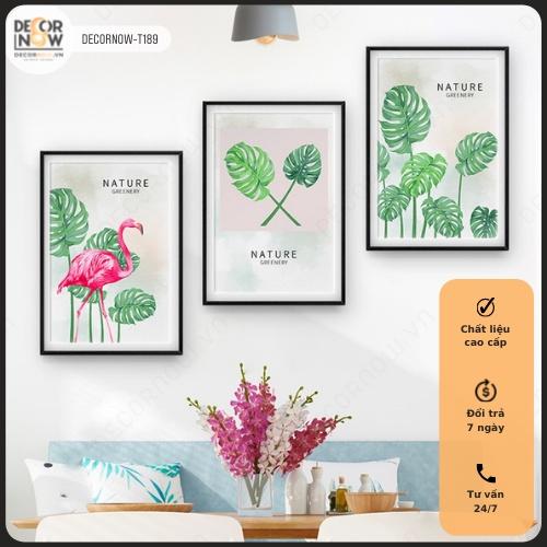 Tranh Treo Tường CANVAS Phòng Khách, Phòng Ngủ, DECORNOW, 3 Bức Trang Trí, Decor, Đẹp Nhất 2022 DCN-04