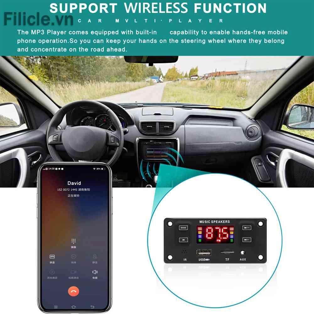 Mạch Giải Mã Khuếch Đại Âm Thanh MP3 60W 2 X 30W Bluetooth Cho Xe Hơi