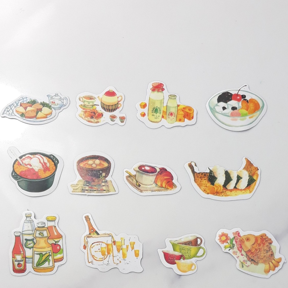 Set 28 Sticker Trang Trí - Chủ Đề Bánh Ngọt