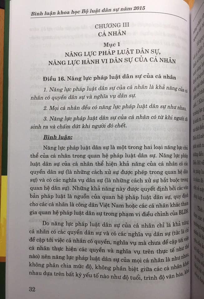 Sách Combo Bộ Luật Dân Sự Hiện Hành Và Bình Luận Khoa Học Bộ Luật Dân Sự Năm 2015