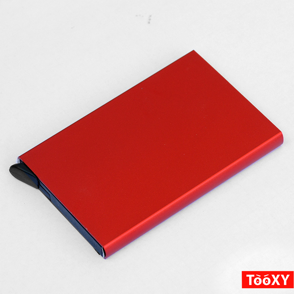 Ví đựng thẻ ATM ngân hàng, Hộp đựng Name Card, chất liệu hợp kim nhôm cao cấp, để 6 thẻ nhựa hoặc danh thiếp