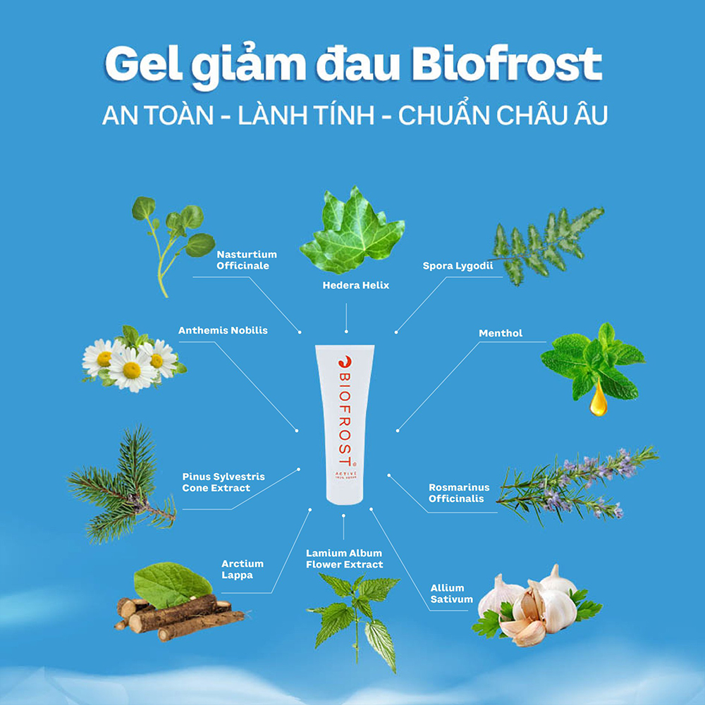 Gel bôi hỗ trợ giảm đau lạnh và nóng Biofrost Active GF001BF