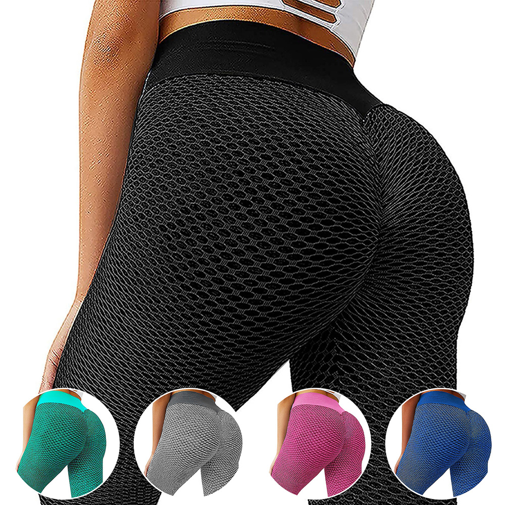 Quần legging tập thể dục, thể thao cho nữ, chất liệu vải đàn hồi, nâng eo, thoáng khí