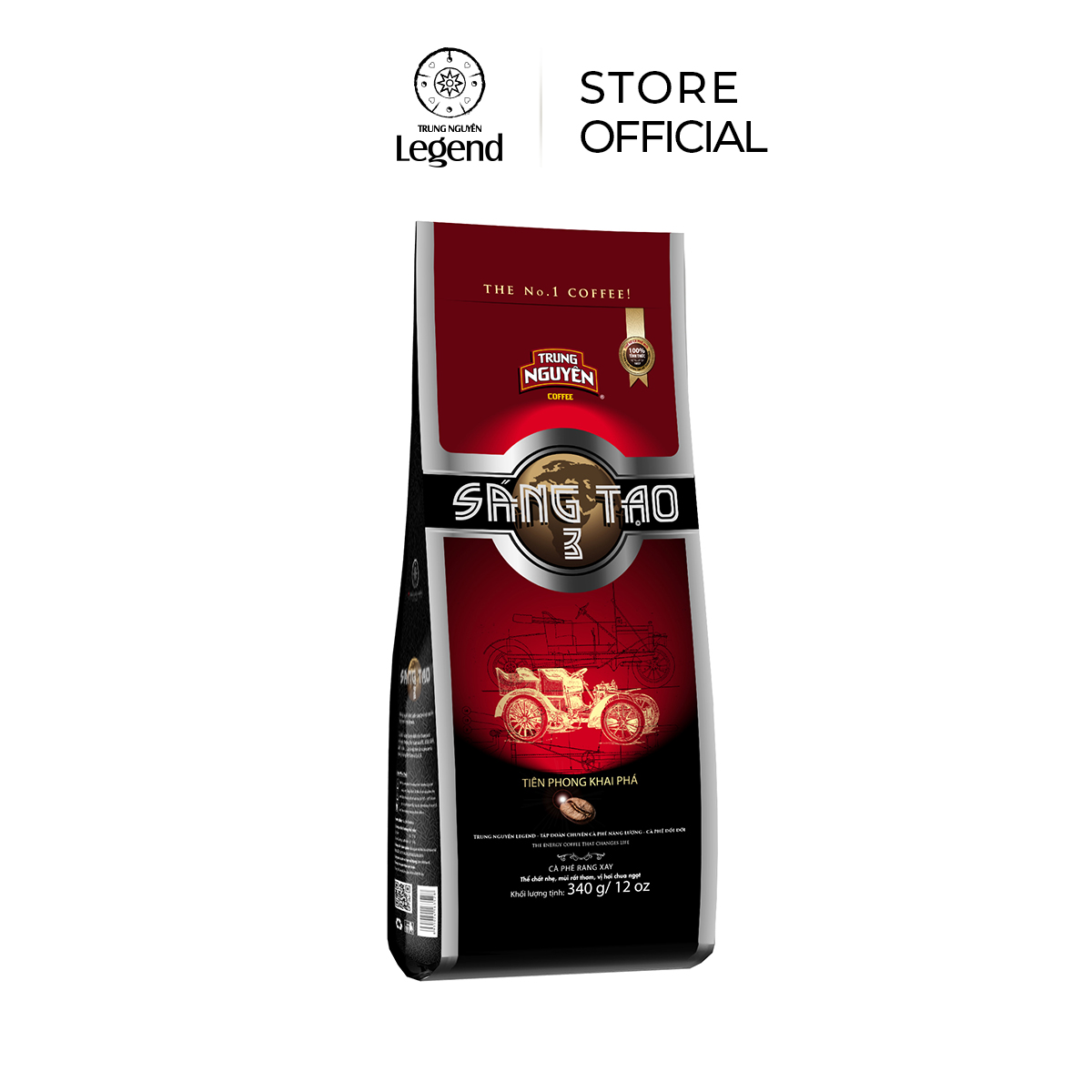 Cà phê Rang Xay Sáng Tạo 3 - Trung Nguyên Legend - 340gr (Arabica sẻ)