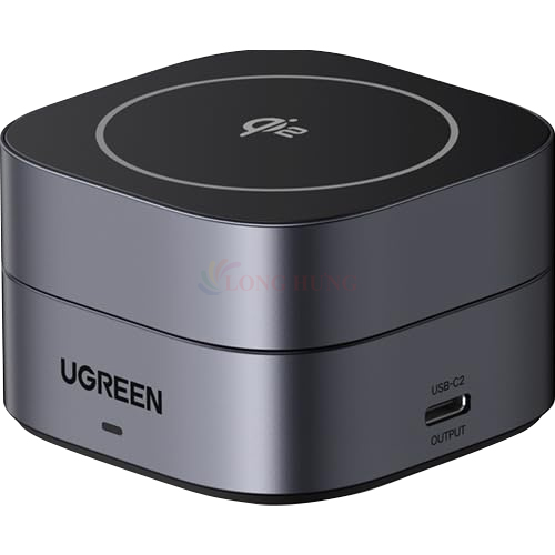 Đế sạc không dây Ugreen Magnetic Attachment Qi2 2-in-1 Foldable Wireless Charger 15W W702 - Hàng chính hãng