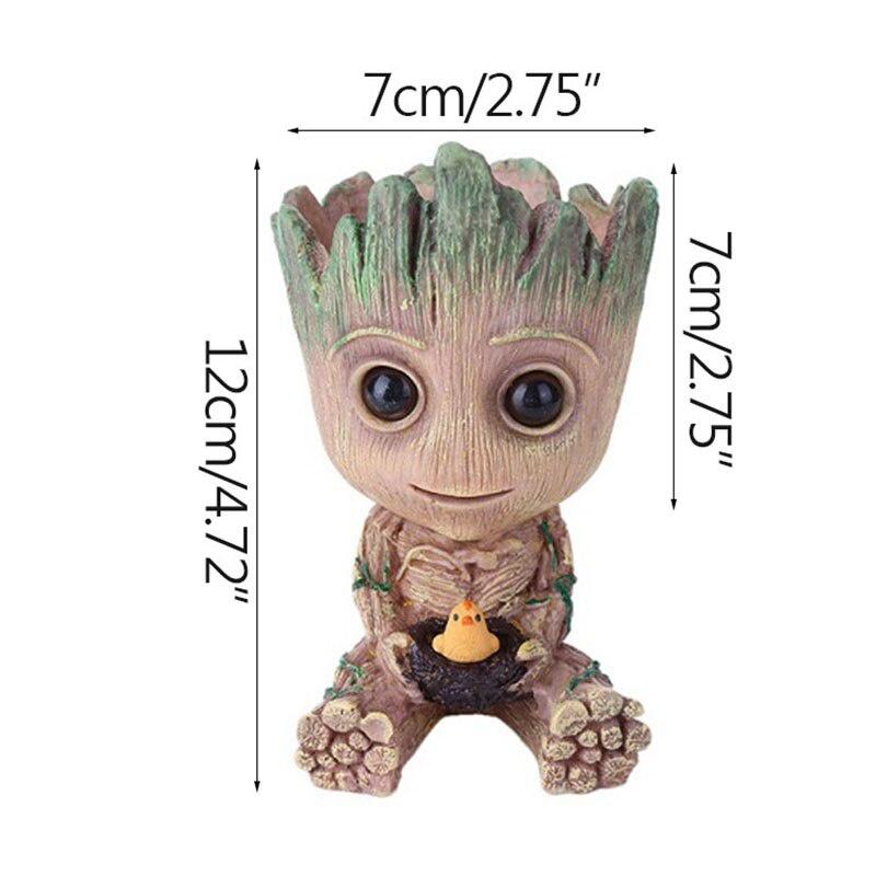 Groot Flower Pots Home Decor Ornaments Multifunction Pen Boxes Storage Organizer Anime Room Decor Home Decoration Accessories