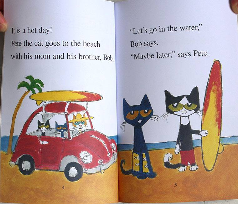 Pete The Cat bọc seal 24q nhập khẩu tặng kèm file nghe MP3