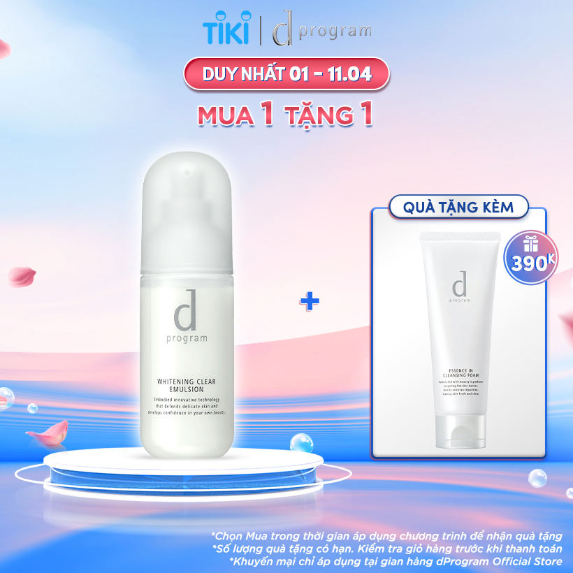 Sữa Dưỡng Sáng Cho Da Nhạy Cảm d program Whitening Clear Emulsion 100ml