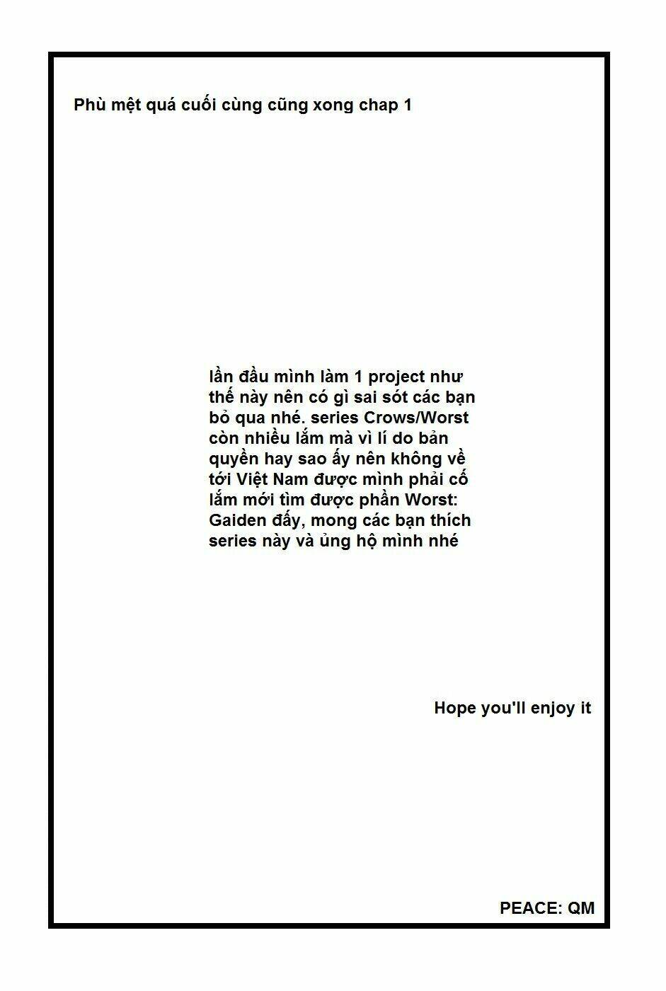 worst gaiden: harumichi chapter 1 2