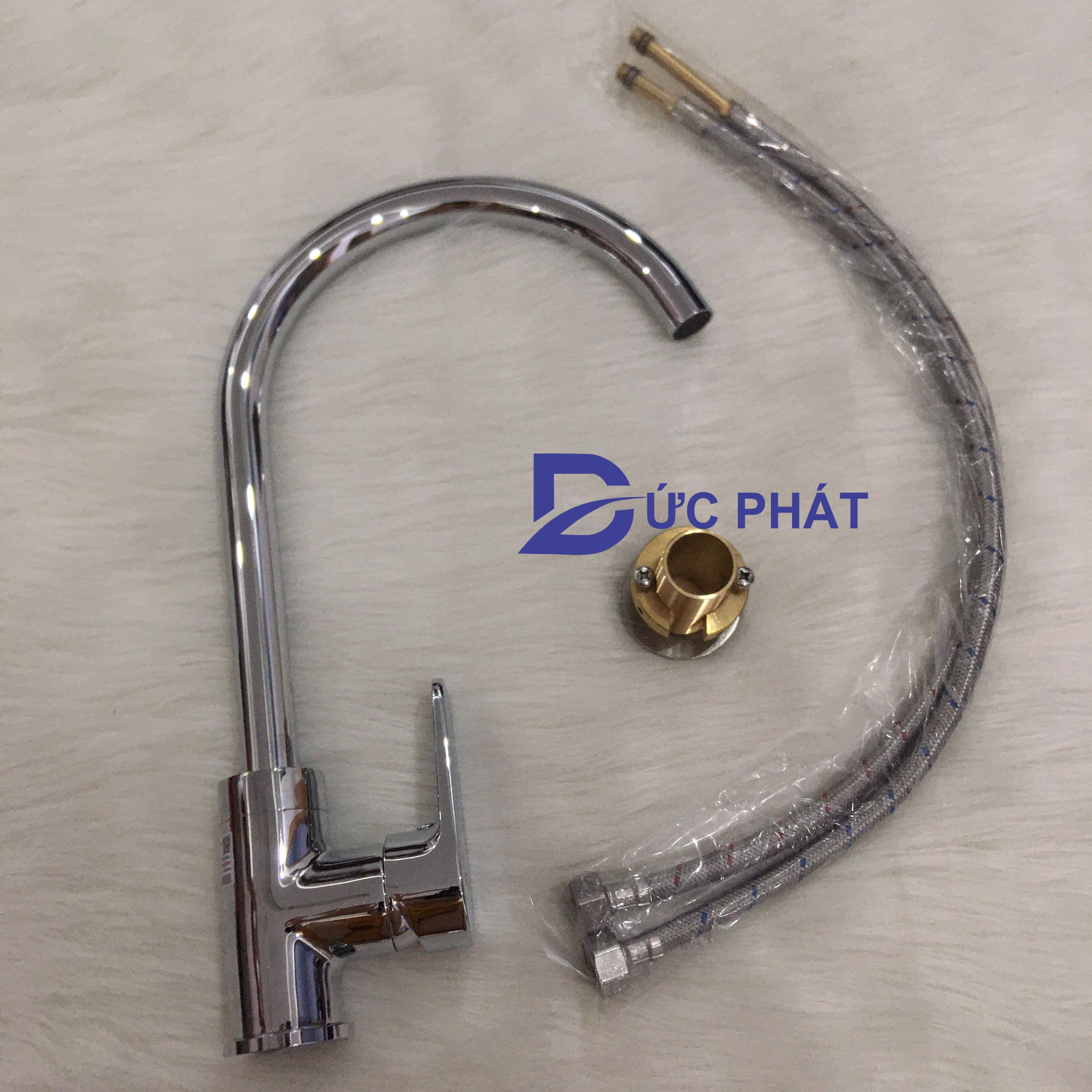 Vòi rửa bát nóng lạnh Rangos RG-511B, vòi rửa bát cao cấp cắm chậu chân đồng cực bền