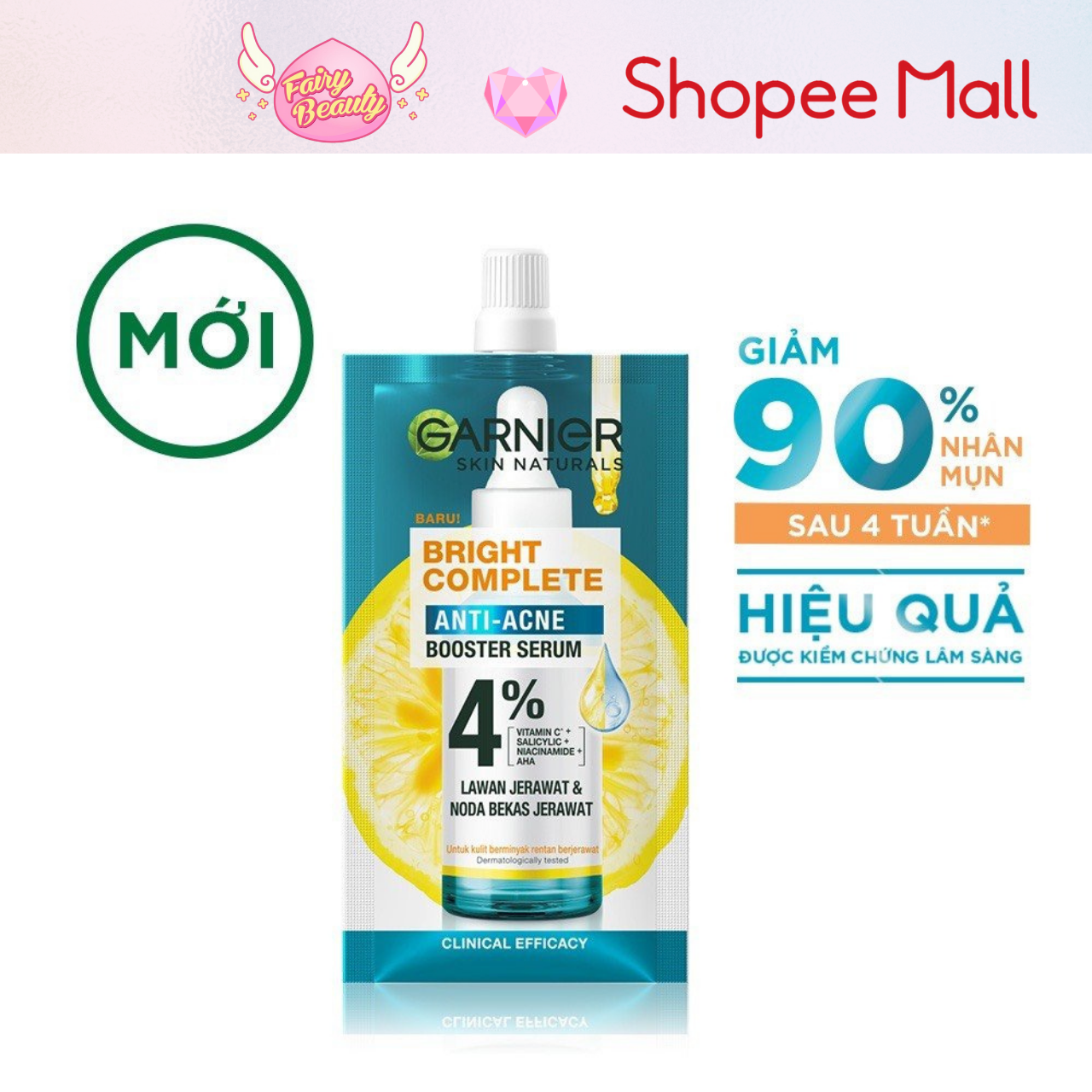 Tinh Chất Dưỡng Cho Da Dầu Giúp Ngăn Ngừa Mụn, Mờ Thâm Và Thu Nhỏ Lỗ Chân Lông Bright Complete Anti-Acnes