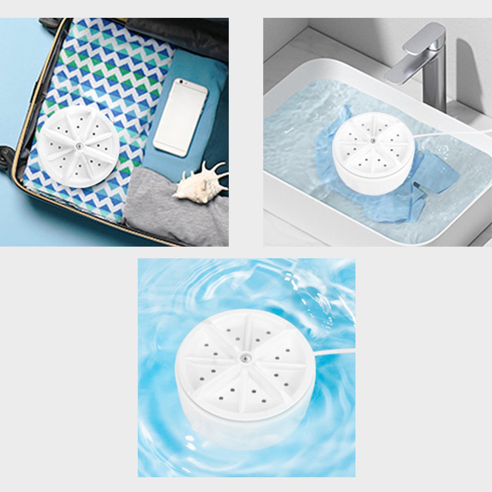 Mini Washing Machine USB Travel Washer for Travel College Room Laundry
