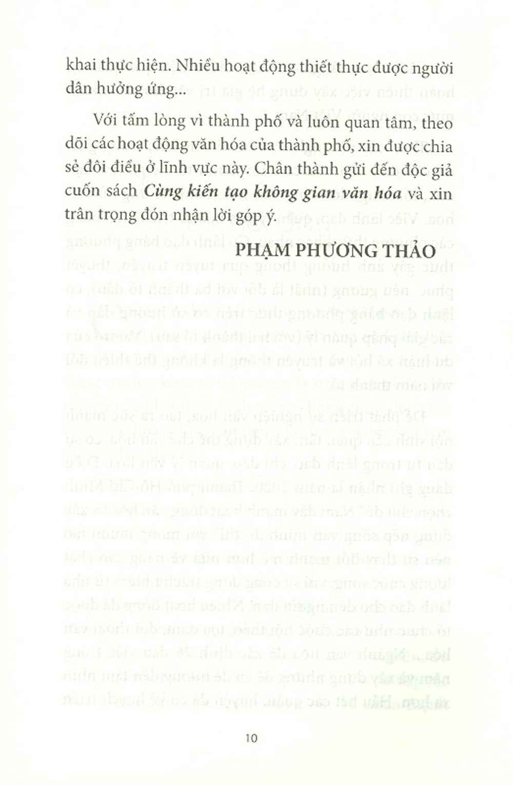 Cùng Kiến Tạo Không Gian Văn Hóa