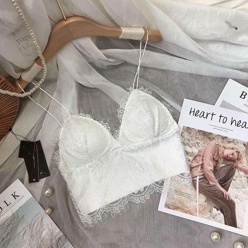 Áo hai dây ren bra ren có mút ngực siêu hot