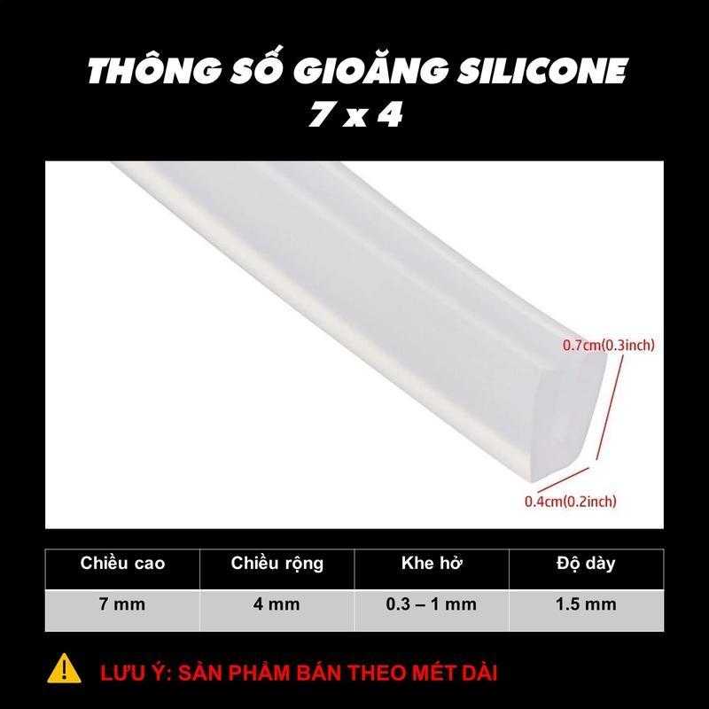 Gioăng dây ron Silicone hình chữ U – V bảo vệ cạnh nẹp bo bọc cạnh bàn, cửa, tấm thép, kính và cạnh cơ khí