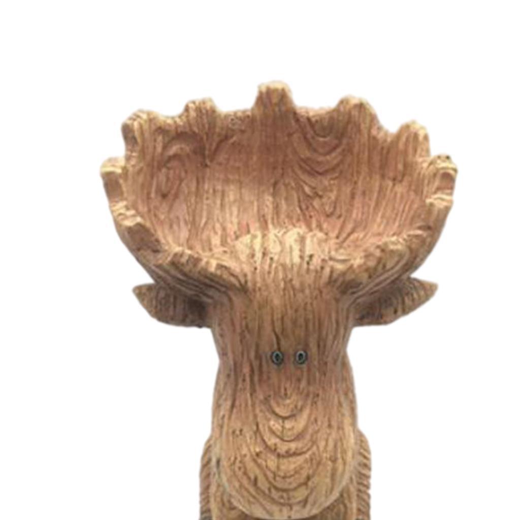 Deer Resin Statue Figurines Storage Box Organizers Desktop Jewelry Container