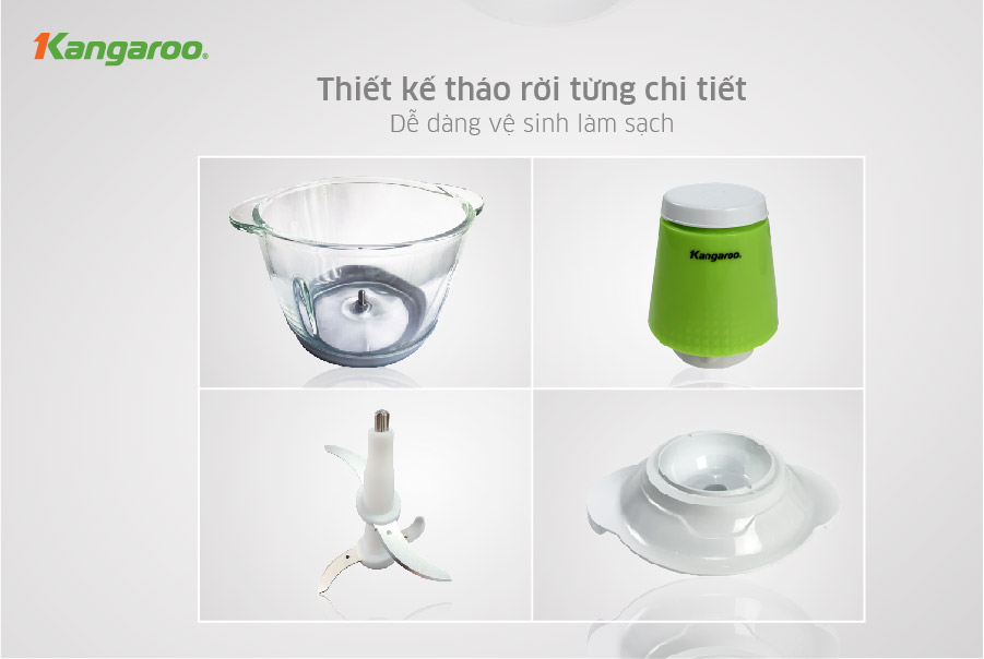 Máy xay thịt Kangaroo KG12T (1.2 Lít) - Hàng chính hãng 