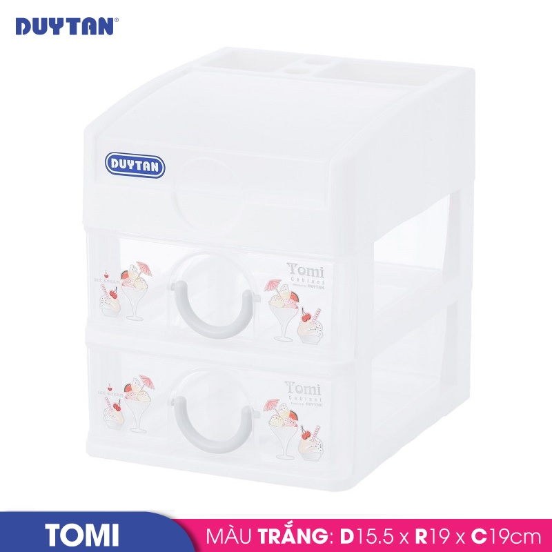 Tủ nhựa Duy Tân Tomi nhỏ 3 ngăn - 32192 - Giao màu ngẫu nhiên - Hàng chính hãng