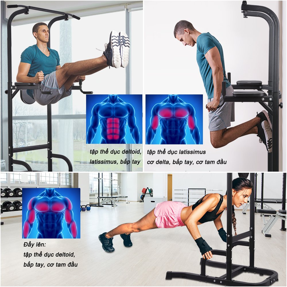 Xà Đơn,Xà kép Đa Năng EX30 Bản Cao Cấp Tiêu Chuẩn Phòng GymẢnh Thật chi tiết dưới mô tả