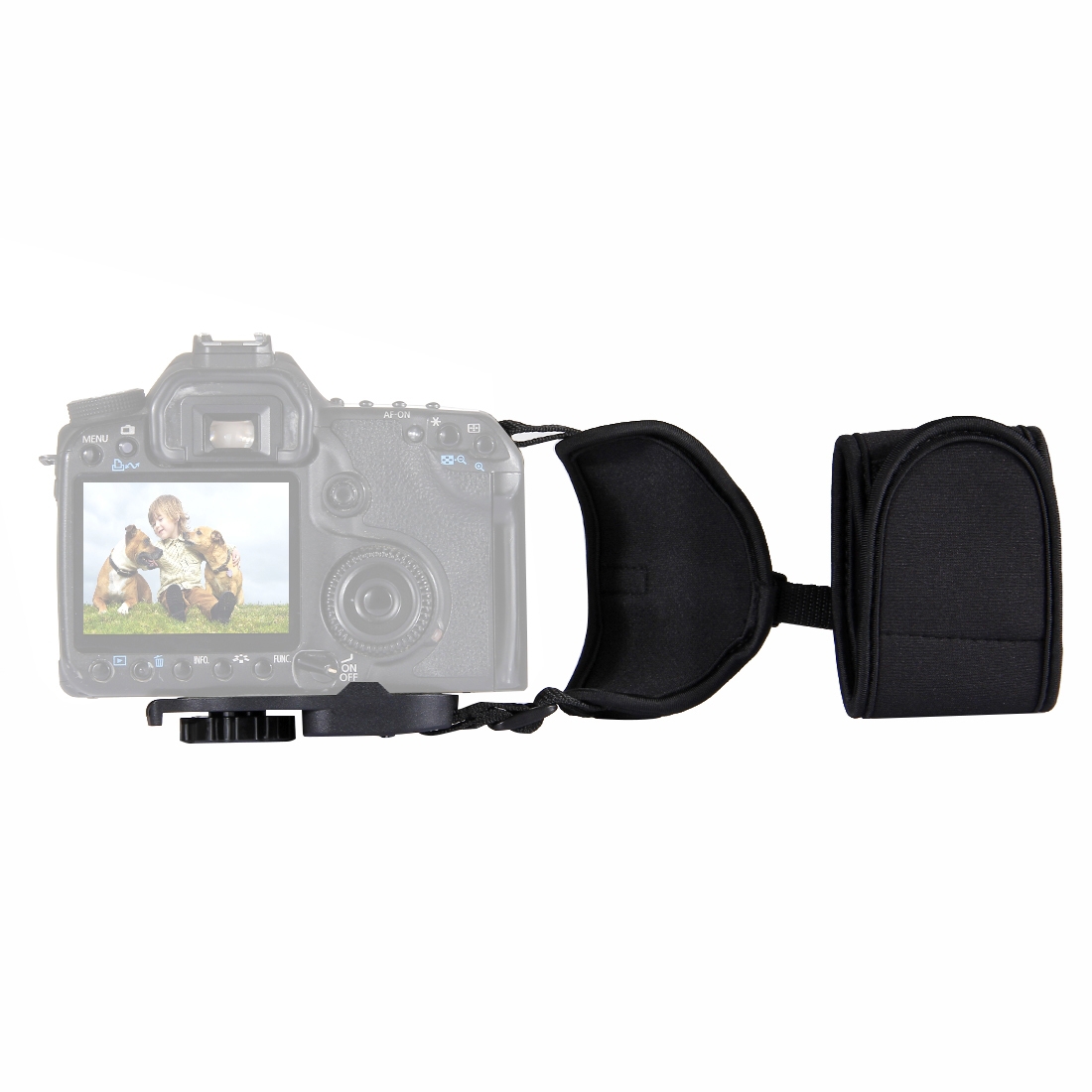 Dây đeo cổ tay kèm tấm nhựa vít 1/4 inch cho máy ảnh SLR / DSLR Puluz PU224, hàng chính hãng