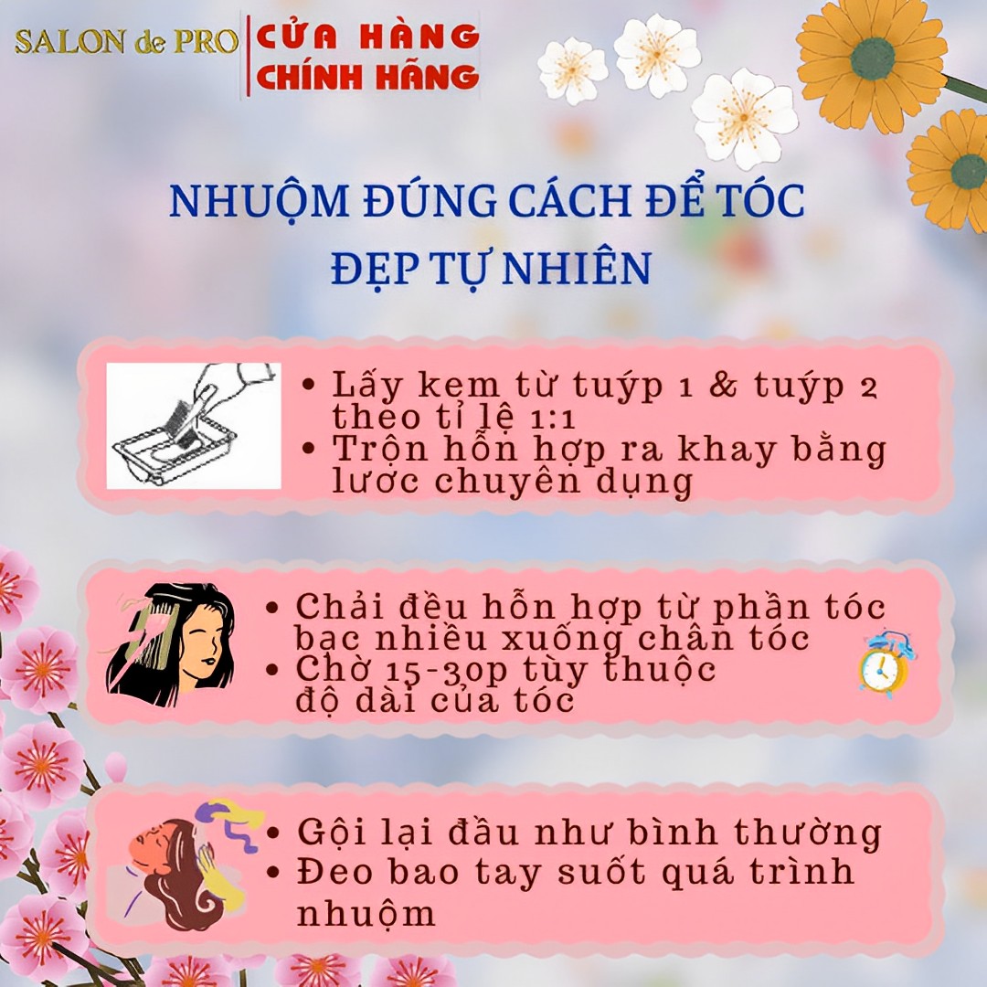 Kem nhuộm tóc Salon de Pro 7