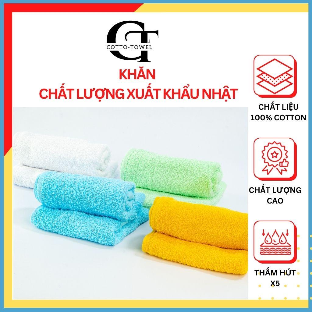 Khăn mặt Cao cấp 100% Cotton Mềm mịn, thấm hút HÀNG XUẤT NHẬT