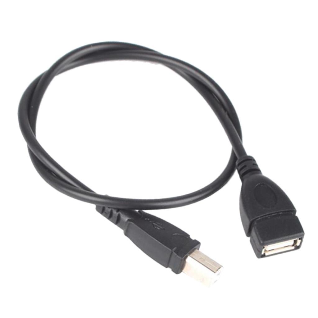 USB 2.0 Type A Female to USB B Male Scanner Printer Cable Cord