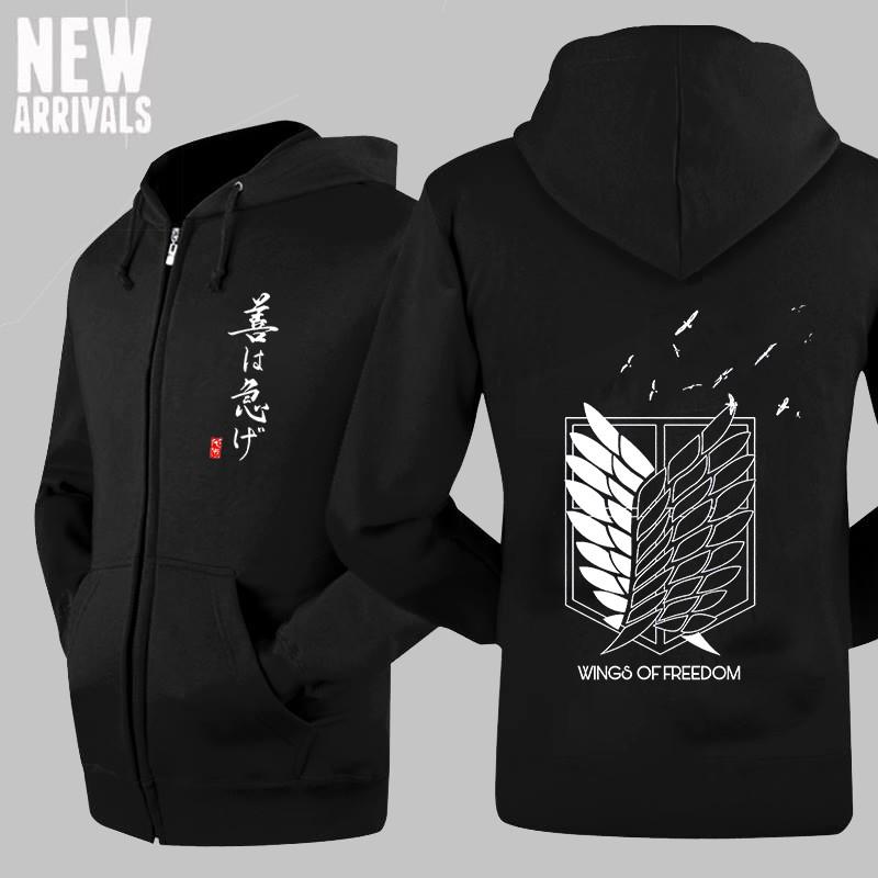 Áo khoác nỉ Attack on Titan mới đẹp cực ngầu giá tận xưởng