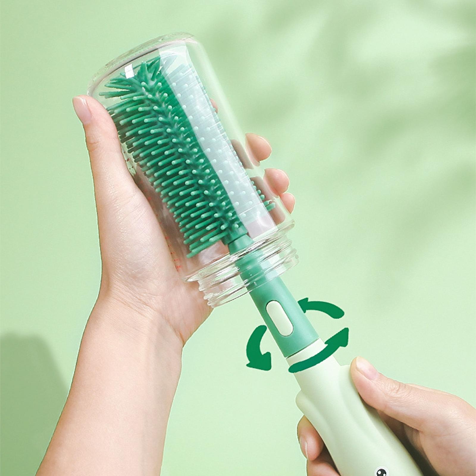 4x Pacifier Bottle Brush Washing Cleaning Brush Portable Scrubber for Bottle